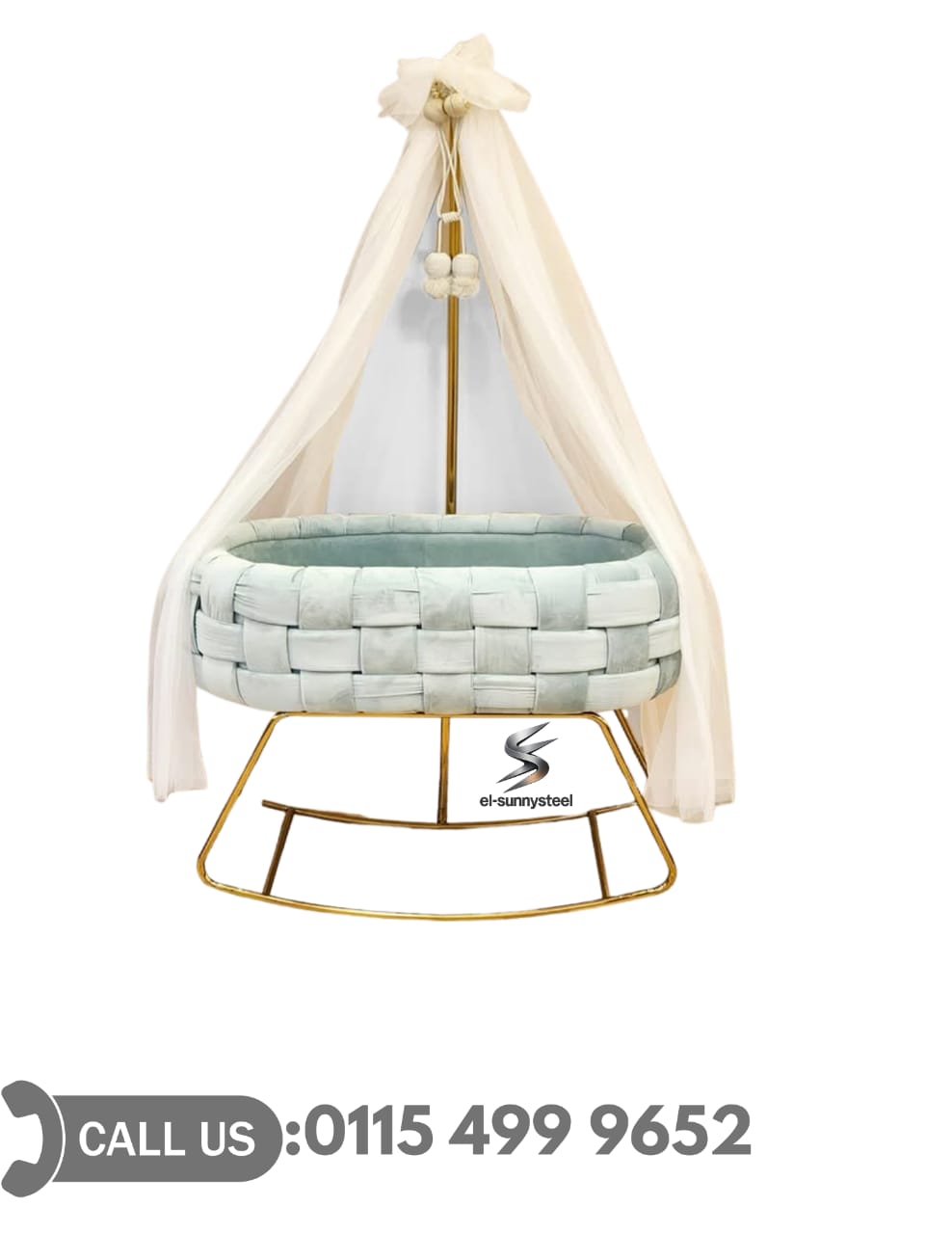 سرير اطفال استانلس